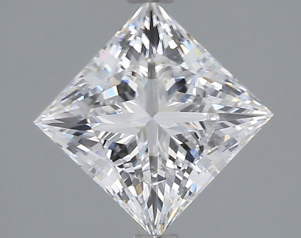 3.06 Carat Princess Shaped, Ideal Cut, D Color, VS1 Clarity, IGI Certified Lab Grown Diamond