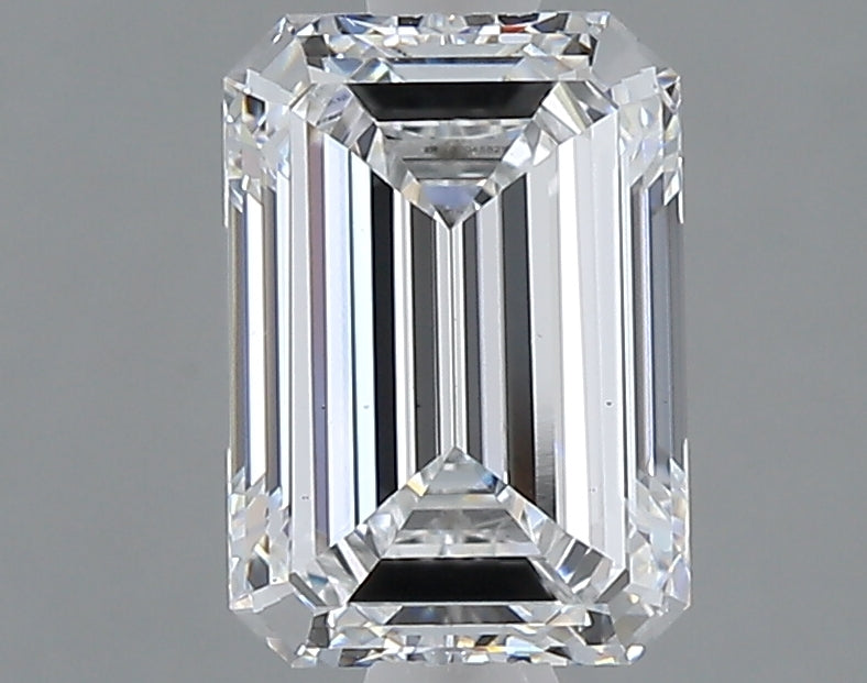 1.60 Carat Emerald Shaped, Very Good Cut, D Color, VS1 Clarity, IGI Certified Lab Grown Diamond