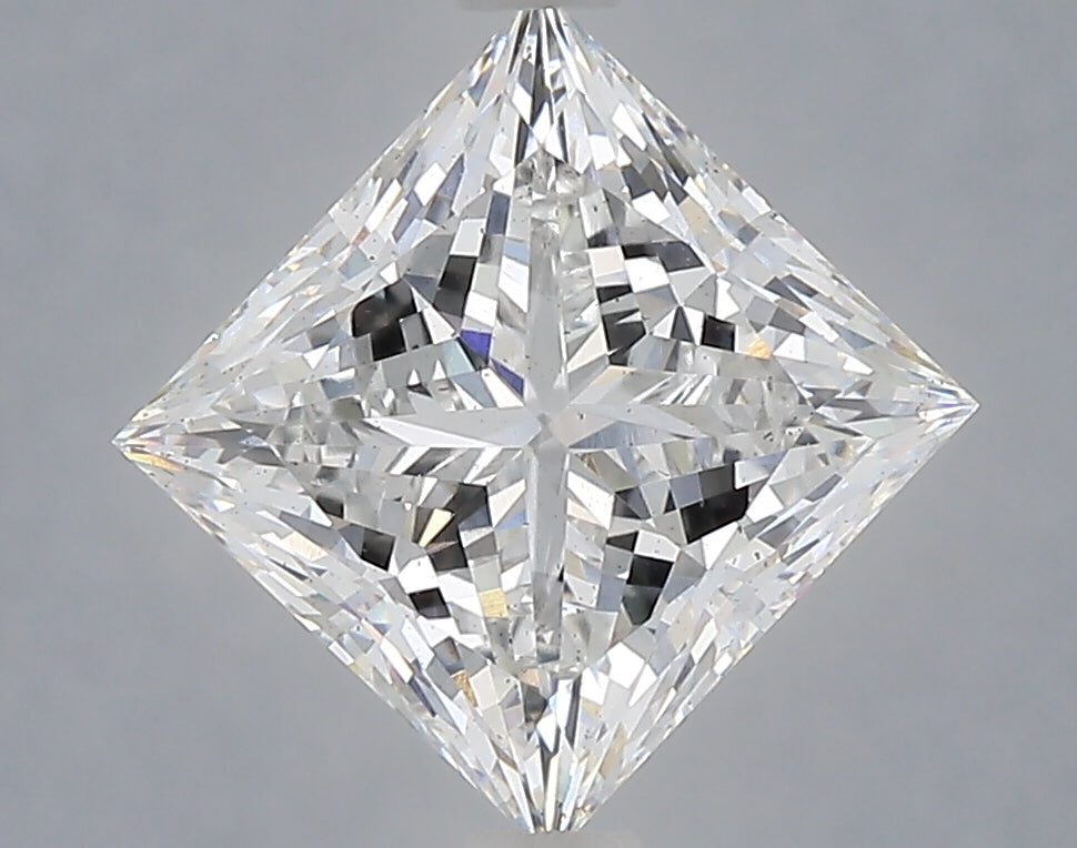 3.10 Carat Princess Shaped, Ideal Cut, E Color, SI1 Clarity, IGI Certified Lab Grown Diamond