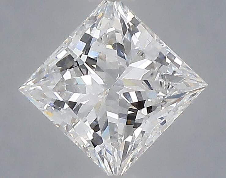 1.06 Carat Princess Shaped, Ideal Cut, D Color, VVS2 Clarity, IGI Certified Lab Grown Diamond