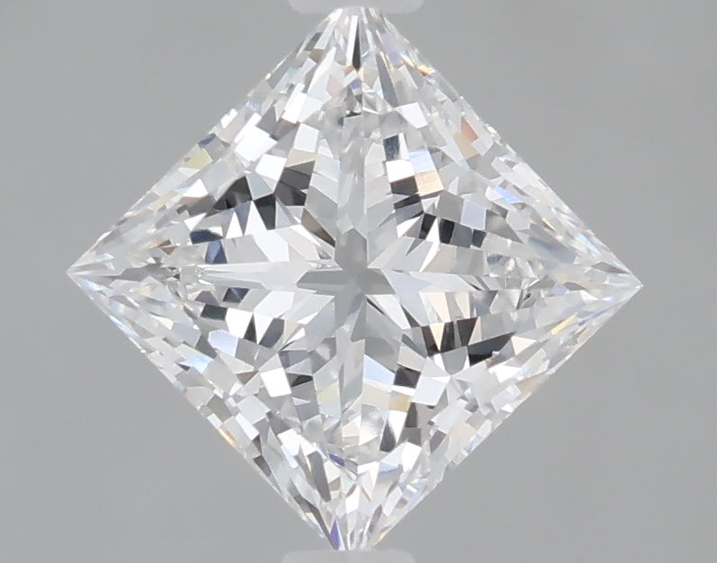 1.59 Carat Princess Shaped, Excellent Cut, D Color, VVS2 Clarity, IGI Certified Lab Grown Diamond