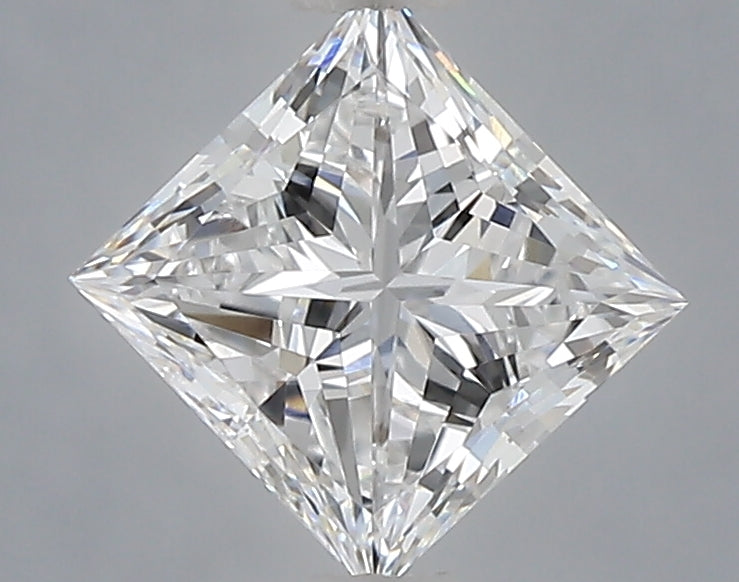 1.10 Carat Princess Shaped, Excellent Cut, D Color, VVS2 Clarity, IGI Certified Lab Grown Diamond