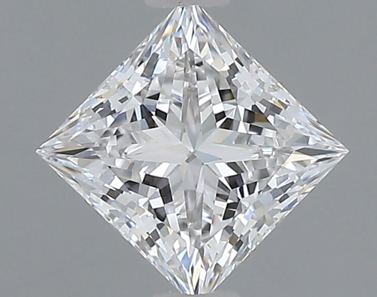 1.10 Carat Princess Shaped, Ideal Cut, D Color, VVS2 Clarity, IGI Certified Lab Grown Diamond