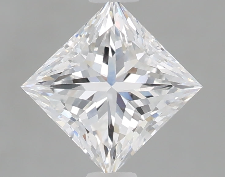 1.06 Carat Princess Shaped, Excellent Cut, D Color, VVS2 Clarity, IGI Certified Lab Grown Diamond