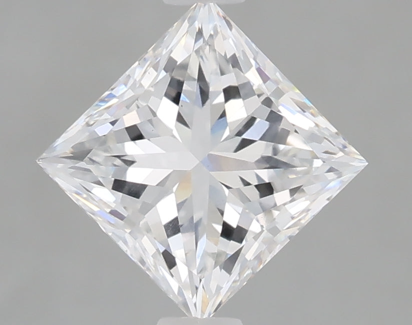 1.53 Carat Princess Shaped, Excellent Cut, D Color, VS1 Clarity, IGI Certified Lab Grown Diamond
