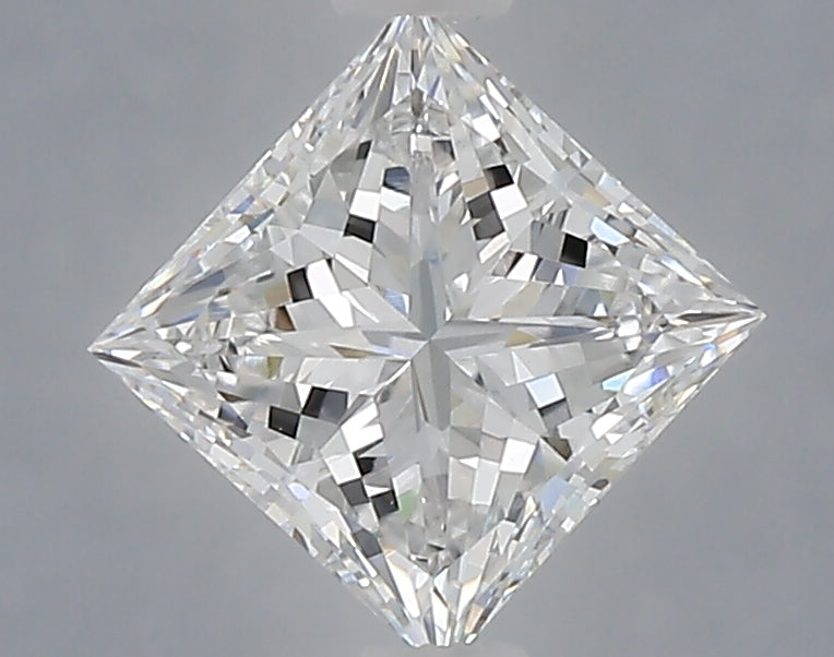 1.10 Carat Princess Shaped, Excellent Cut, D Color, VVS2 Clarity, IGI Certified Lab Grown Diamond