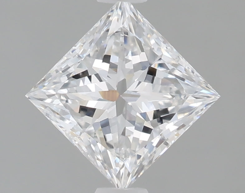 1.09 Carat Princess Shaped, Excellent Cut, D Color, VVS2 Clarity, IGI Certified Lab Grown Diamond