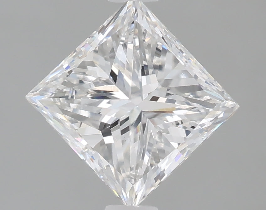 1.47 Carat Princess Shaped, Very Good Cut, E Color, VS1 Clarity, IGI Certified Lab Grown Diamond