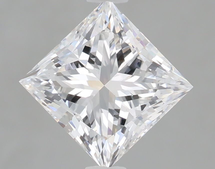 1.60 Carat Princess Shaped, Ideal Cut, D Color, VS1 Clarity, IGI Certified Lab Grown Diamond