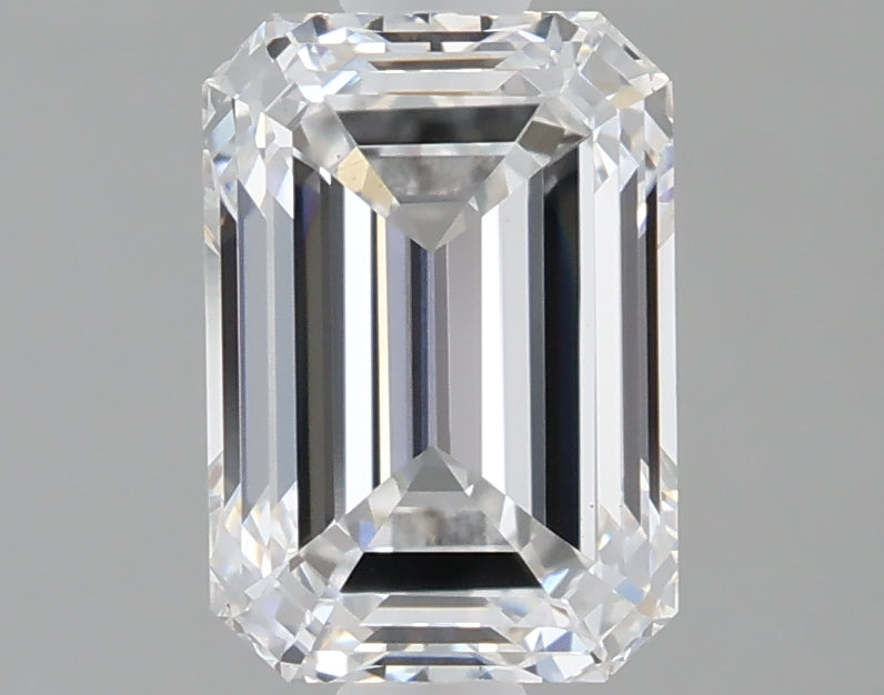 1.60 Carat Emerald Shaped, Ideal Cut, D Color, VS1 Clarity, IGI Certified Lab Grown Diamond
