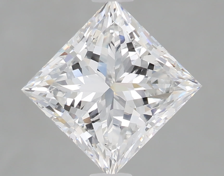 1.60 Carat Princess Shaped, Excellent Cut, D Color, VVS2 Clarity, IGI Certified Lab Grown Diamond