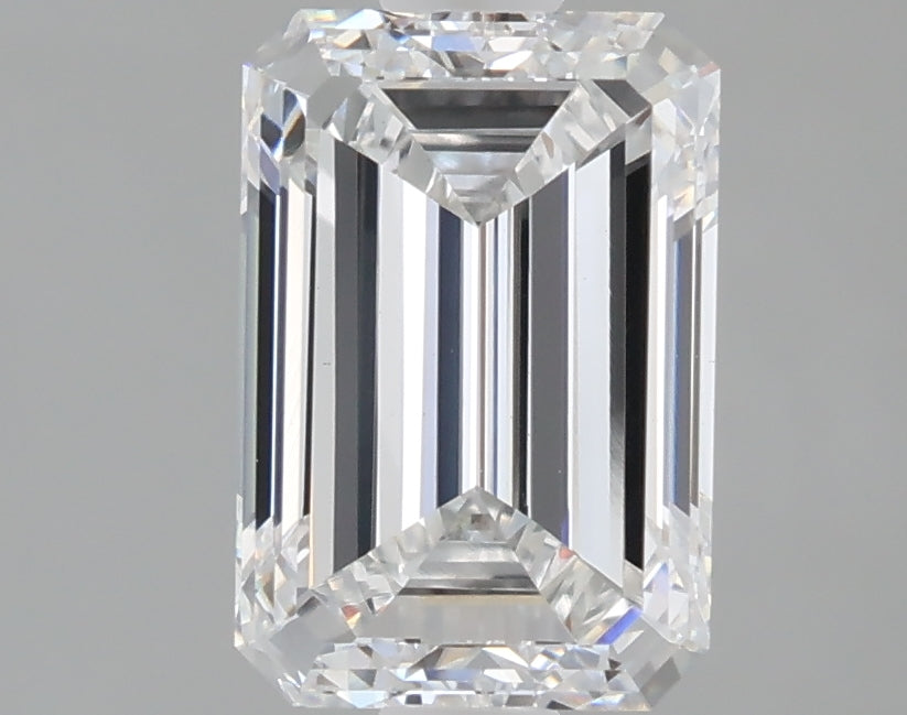 1.56 Carat Emerald Shaped, Very Good Cut, E Color, VS1 Clarity, IGI Certified Lab Grown Diamond