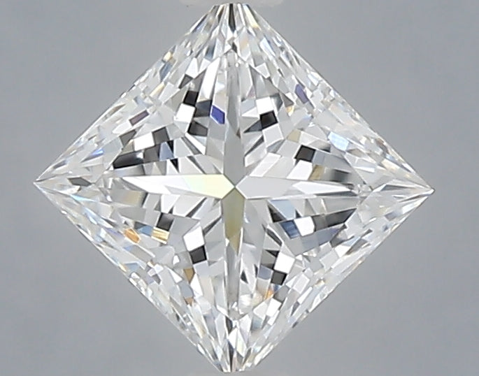 1.10 Carat Princess Shaped, Excellent Cut, D Color, VVS2 Clarity, IGI Certified Lab Grown Diamond
