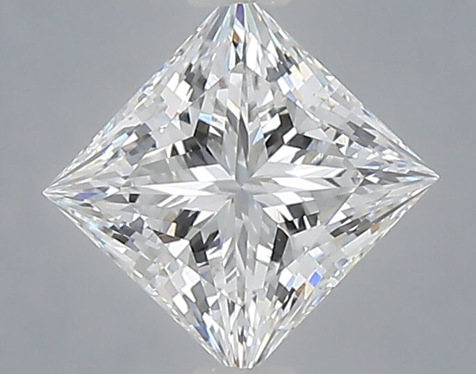 1.10 Carat Princess Shaped, Ideal Cut, D Color, VVS2 Clarity, IGI Certified Lab Grown Diamond