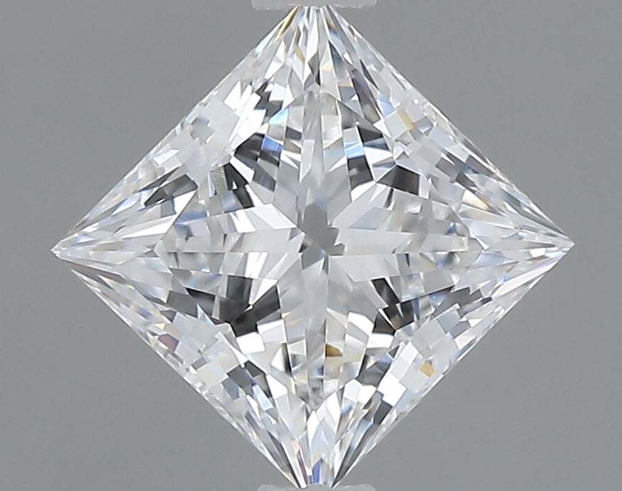 1.59 Carat Princess Shaped, Ideal Cut, D Color, VVS2 Clarity, IGI Certified Lab Grown Diamond