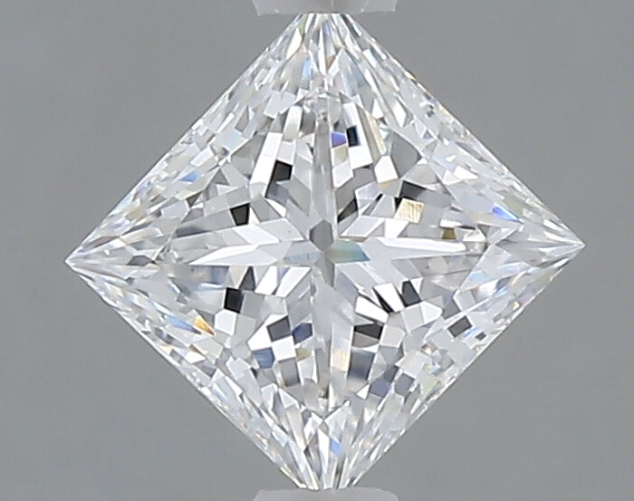 1.10 Carat Princess Shaped, Ideal Cut, D Color, VVS2 Clarity, IGI Certified Lab Grown Diamond