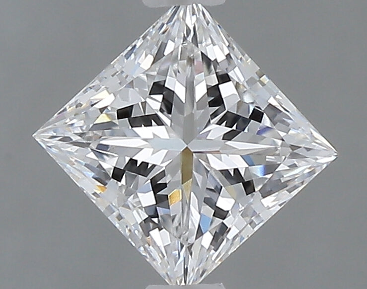 1.10 Carat Princess Shaped, Excellent Cut, D Color, VVS2 Clarity, IGI Certified Lab Grown Diamond
