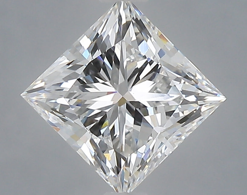 1.56 Carat Princess Shaped, Very Good Cut, D Color, VS1 Clarity, IGI Certified Lab Grown Diamond