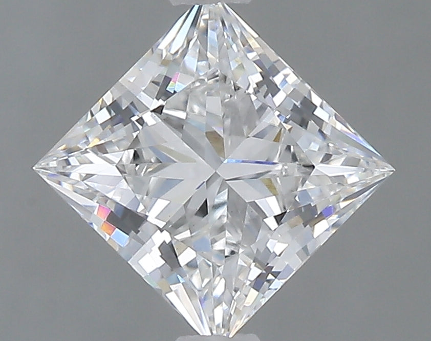 1.58 Carat Princess Shaped, Ideal Cut, D Color, VS1 Clarity, IGI Certified Lab Grown Diamond