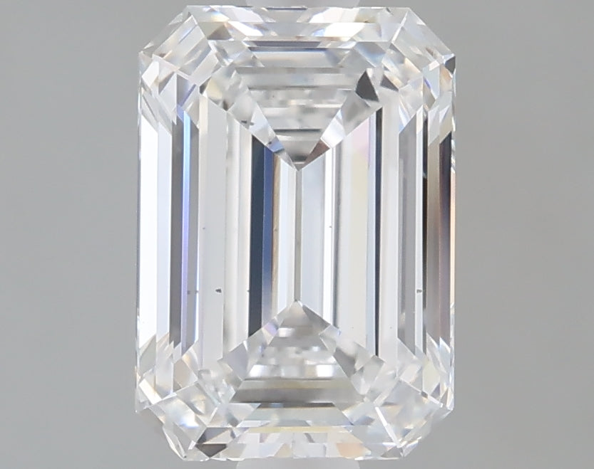 1.60 Carat Emerald Shaped, Ideal Cut, D Color, VS1 Clarity, IGI Certified Lab Grown Diamond
