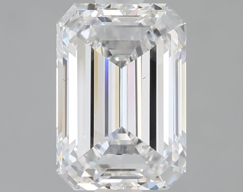 1.56 Carat Emerald Shaped, Ideal Cut, D Color, VS1 Clarity, IGI Certified Lab Grown Diamond