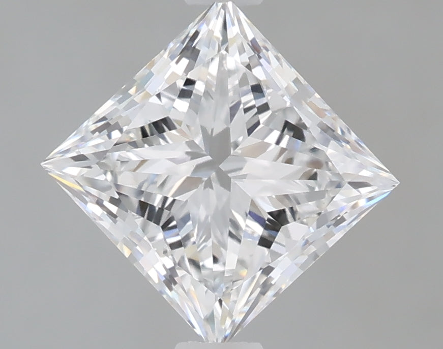 1.59 Carat Princess Shaped, Very Good Cut, D Color, VVS2 Clarity, IGI Certified Lab Grown Diamond