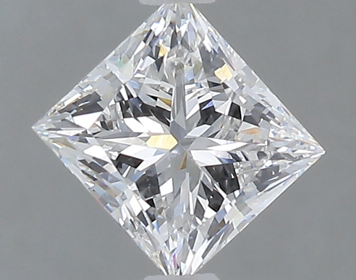 1.07 Carat Princess Shaped, Excellent Cut, D Color, VVS2 Clarity, IGI Certified Lab Grown Diamond