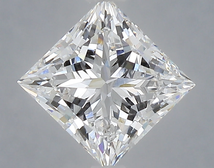 1.60 Carat Princess Shaped, Ideal Cut, E Color, VS1 Clarity, IGI Certified Lab Grown Diamond