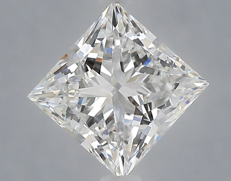 1.58 Carat Princess Shaped, Ideal Cut, E Color, VS1 Clarity, IGI Certified Lab Grown Diamond