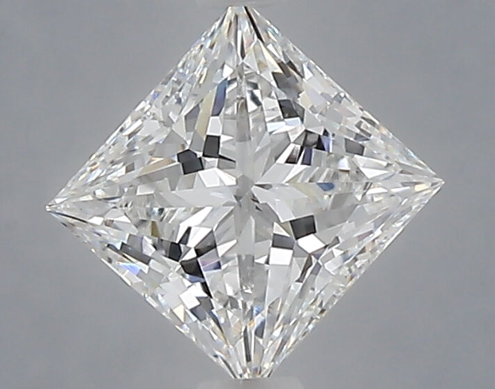 1.09 Carat Princess Shaped, Ideal Cut, E Color, VVS2 Clarity, IGI Certified Lab Grown Diamond