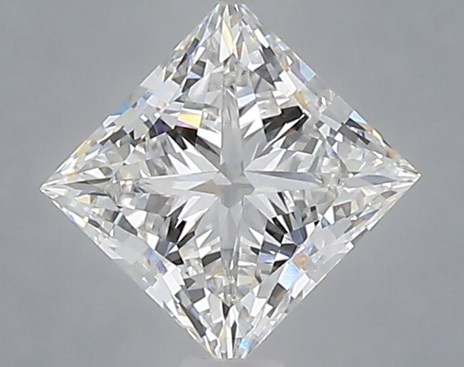1.07 Carat Princess Shaped, Ideal Cut, E Color, VVS1 Clarity, IGI Certified Lab Grown Diamond