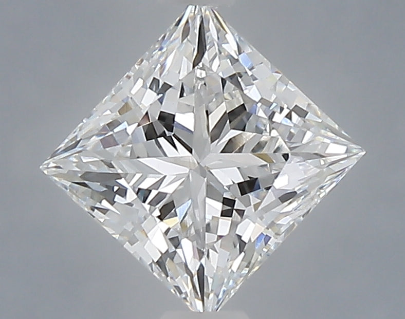 1.06 Carat Princess Shaped, Ideal Cut, D Color, VVS2 Clarity, IGI Certified Lab Grown Diamond