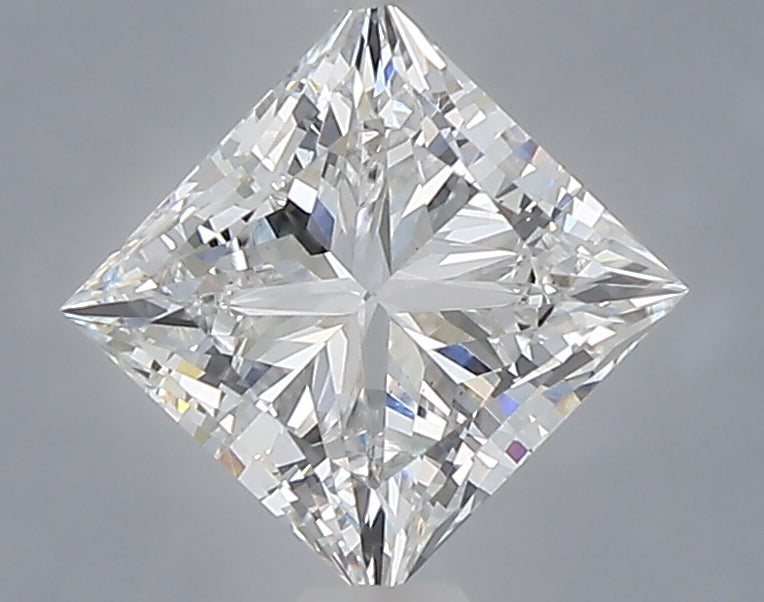 1.05 Carat Princess Shaped, Ideal Cut, D Color, VVS2 Clarity, IGI Certified Lab Grown Diamond