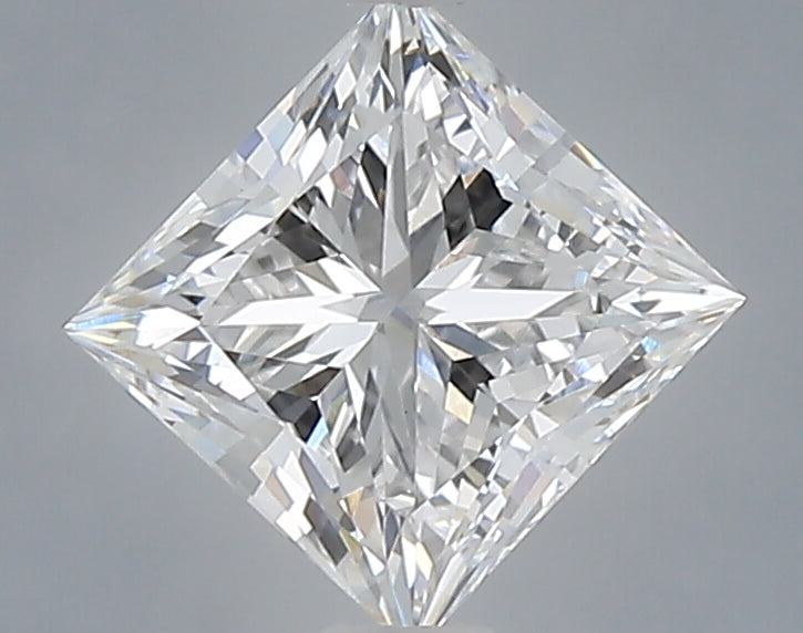 1.10 Carat Princess Shaped, Ideal Cut, D Color, VVS2 Clarity, IGI Certified Lab Grown Diamond