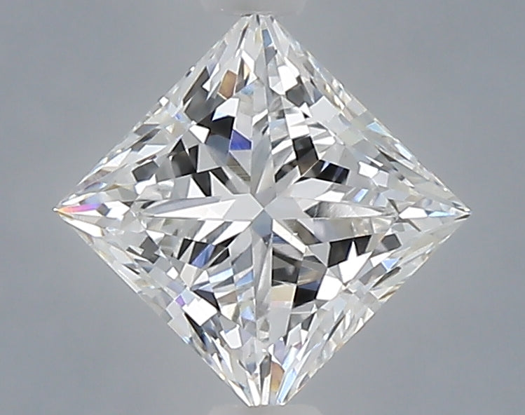 1.05 Carat Princess Shaped, Excellent Cut, D Color, VVS2 Clarity, IGI Certified Lab Grown Diamond