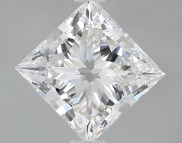 1.59 Carat Princess Shaped, Excellent Cut, D Color, VVS2 Clarity, IGI Certified Lab Grown Diamond