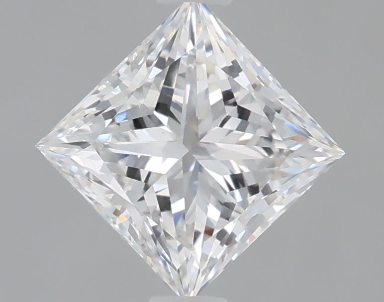 1.10 Carat Princess Shaped, Ideal Cut, D Color, VVS2 Clarity, IGI Certified Lab Grown Diamond