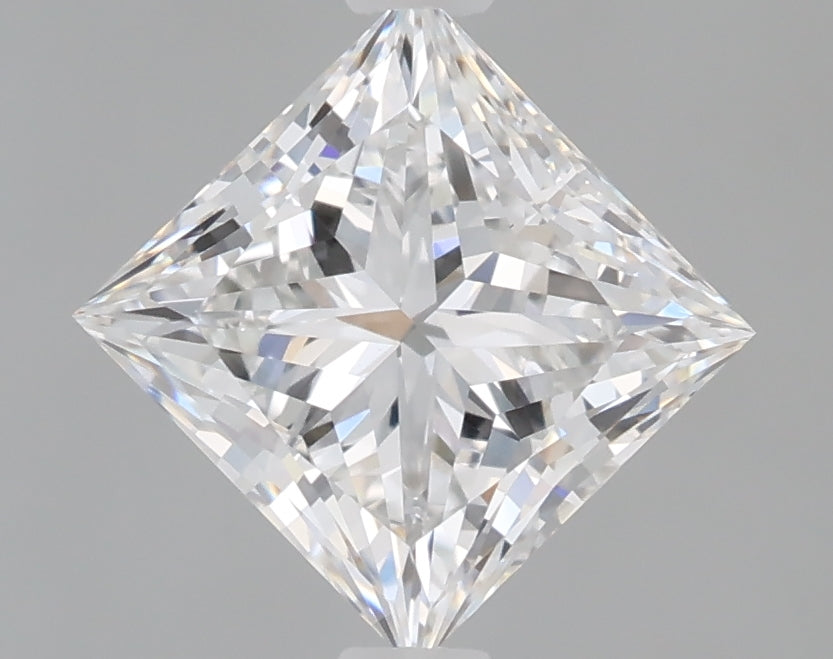 1.60 Carat Princess Shaped, Ideal Cut, D Color, VVS2 Clarity, IGI Certified Lab Grown Diamond
