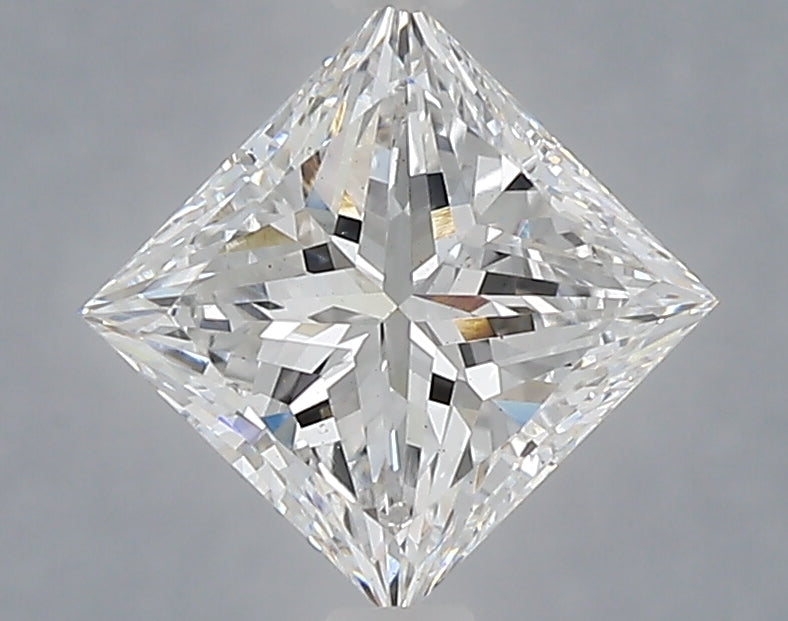 1.60 Carat Princess Shaped, Excellent Cut, E Color, VS1 Clarity, IGI Certified Lab Grown Diamond