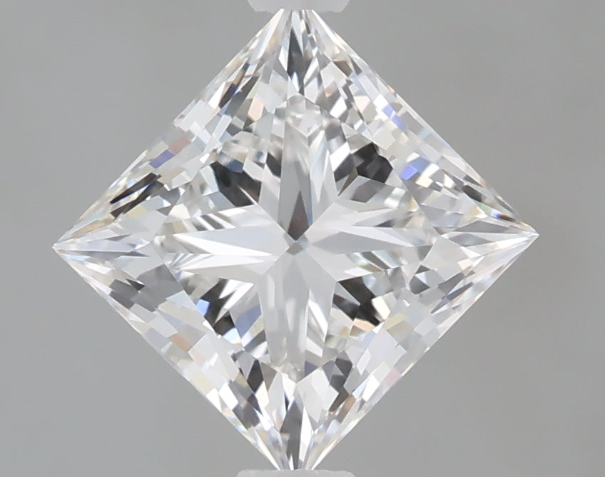 1.56 Carat Princess Shaped, Ideal Cut, F Color, VVS1 Clarity, IGI Certified Lab Grown Diamond