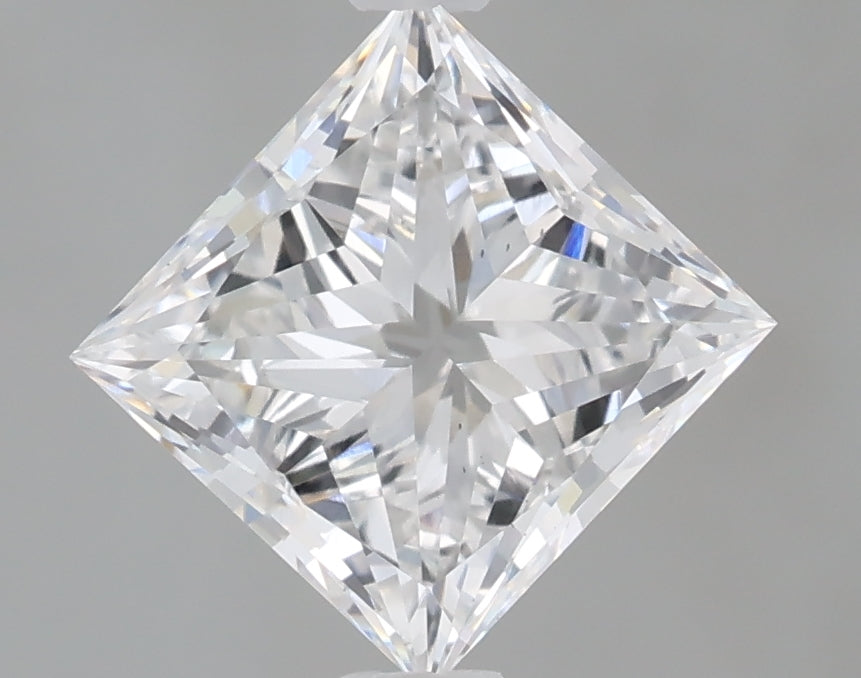 1.60 Carat Princess Shaped, Very Good Cut, D Color, VS1 Clarity, IGI Certified Lab Grown Diamond
