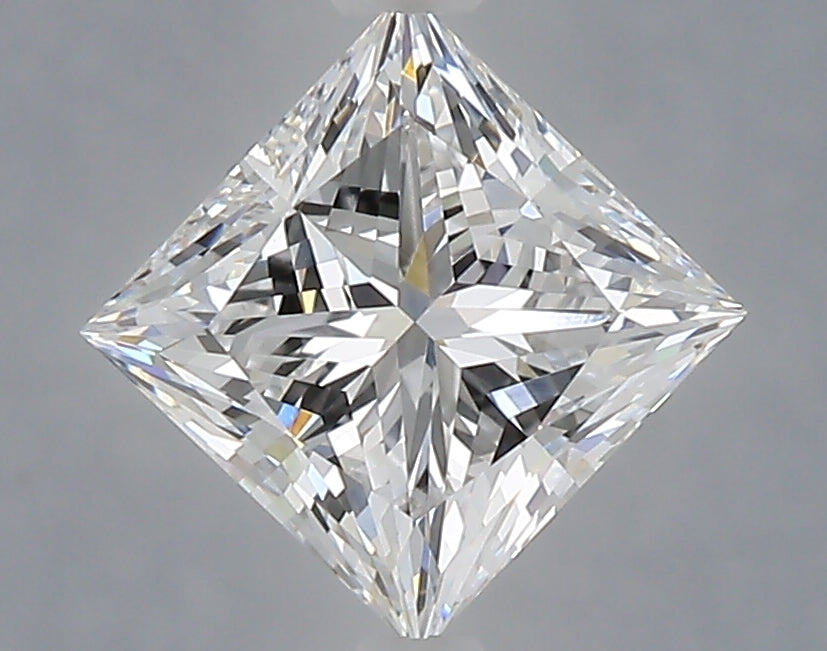 1.56 Carat Princess Shaped, Excellent Cut, D Color, VVS2 Clarity, IGI Certified Lab Grown Diamond