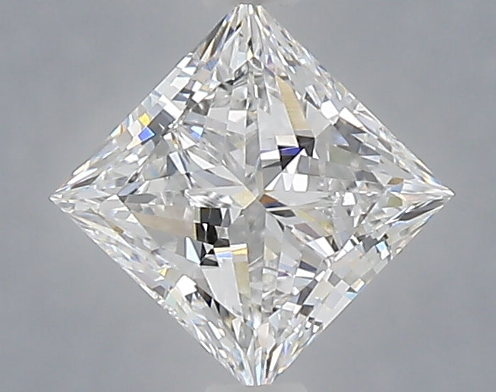 1.05 Carat Princess Shaped, Excellent Cut, D Color, VVS2 Clarity, IGI Certified Lab Grown Diamond