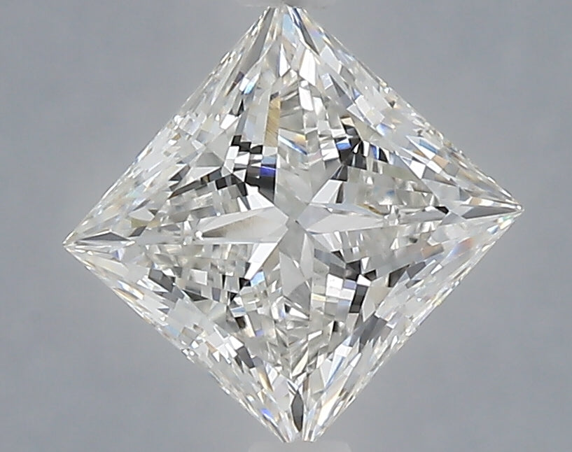 1.57 Carat Princess Shaped, Ideal Cut, G Color, VS1 Clarity, IGI Certified Lab Grown Diamond