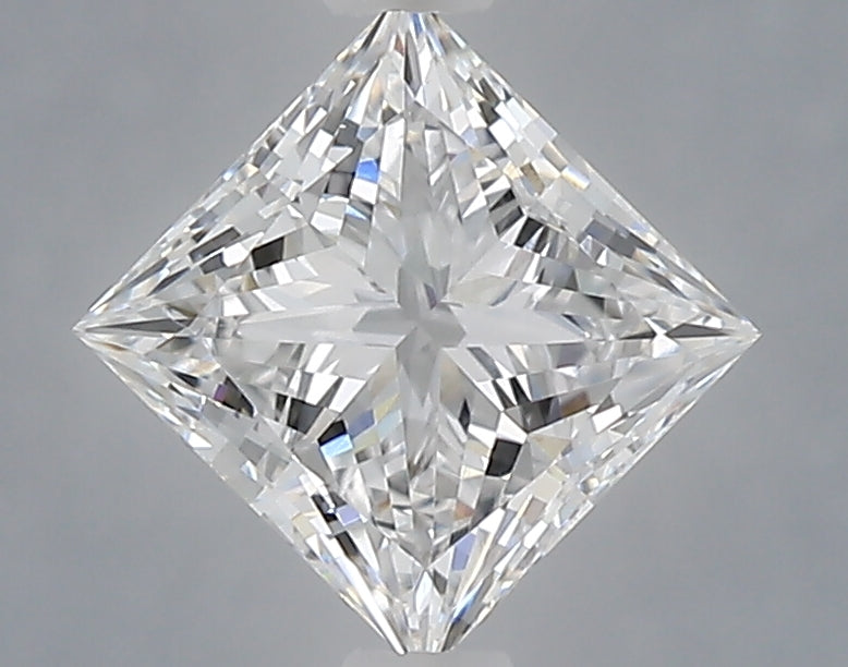 1.07 Carat Princess Shaped, Ideal Cut, D Color, VVS2 Clarity, IGI Certified Lab Grown Diamond