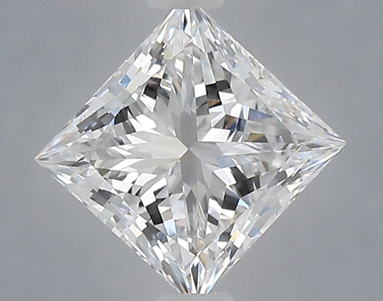 1.07 Carat Princess Shaped, Excellent Cut, D Color, VVS2 Clarity, IGI Certified Lab Grown Diamond