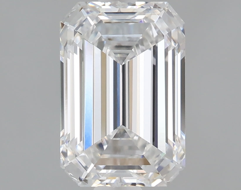 1.60 Carat Emerald Shaped, Ideal Cut, D Color, VVS2 Clarity, IGI Certified Lab Grown Diamond