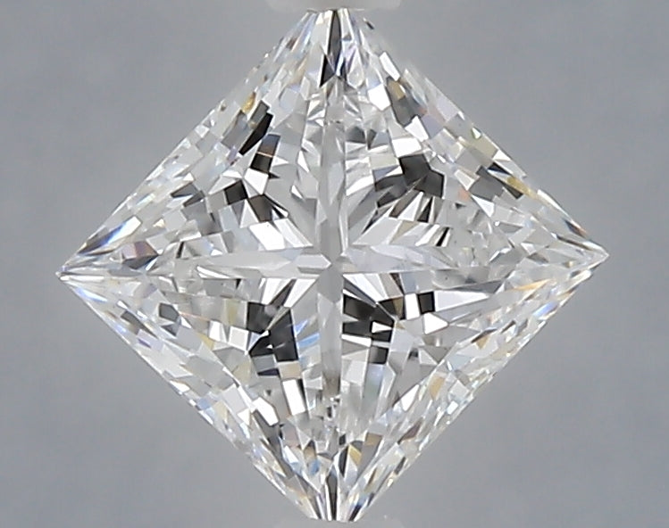 1.10 Carat Princess Shaped, Ideal Cut, D Color, VVS2 Clarity, IGI Certified Lab Grown Diamond