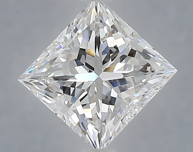 1.54 Carat Princess Shaped, Excellent Cut, D Color, VVS2 Clarity, IGI Certified Lab Grown Diamond