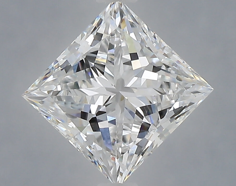 1.53 Carat Princess Shaped, Excellent Cut, D Color, VVS2 Clarity, IGI Certified Lab Grown Diamond